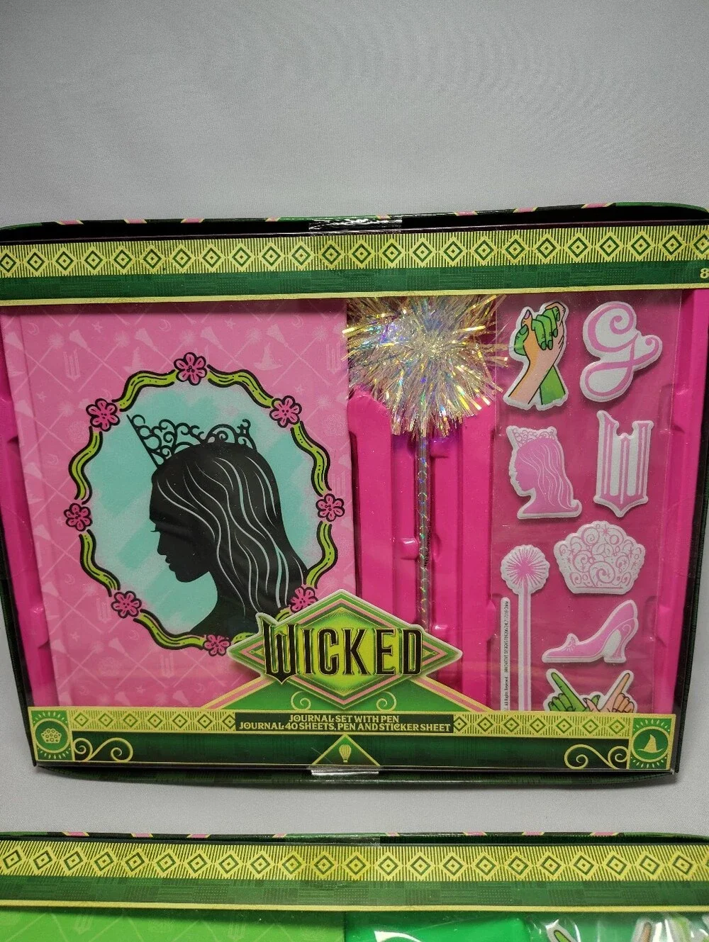 2 SETS Wicked Movie Stationary Elphaba & Glinda Journal Set Pen & Sticker Target